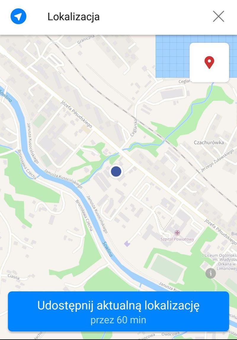Udostępnianie lokalizacji rodzinie
